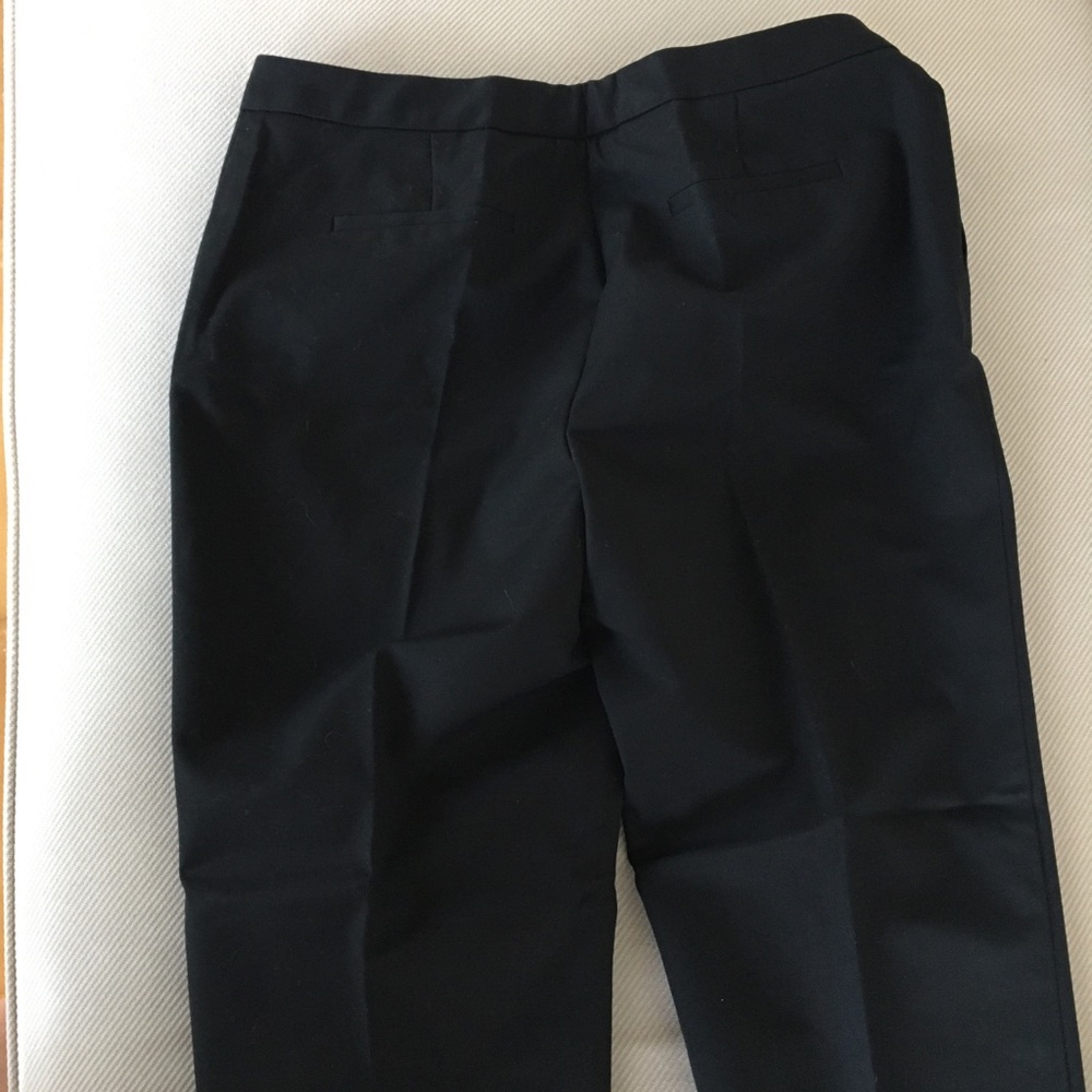 Claudia EV - classic black flat front cropped trouser